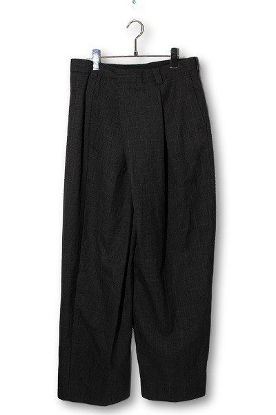 【中古】2023AW Acne Studios Tailored Wool Blend Wrap Trousers ラップワイドスラックスパンツ 46
