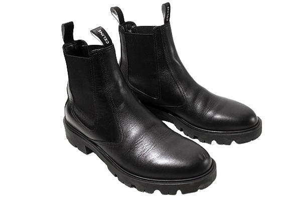 【中古】CELINE マーガレット チェルシーブーツ カーフスキン サイドゴアブーツ 43 BLACK ブラック BF1202 イタリア製_1