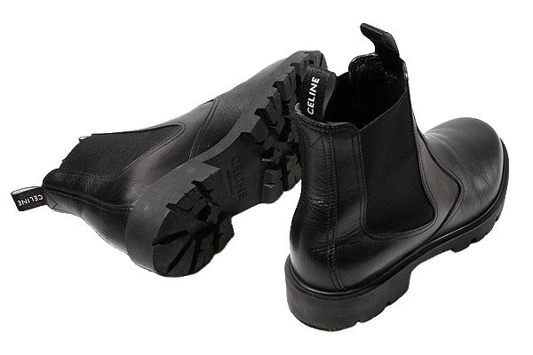 【中古】CELINE マーガレット チェルシーブーツ カーフスキン サイドゴアブーツ 43 BLACK ブラック BF1202 イタリア製_2