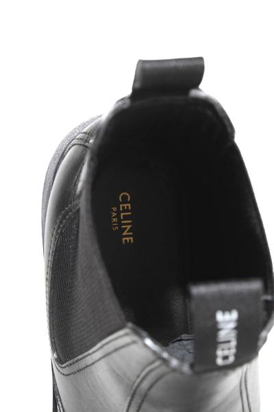 【中古】CELINE マーガレット チェルシーブーツ カーフスキン サイドゴアブーツ 43 BLACK ブラック BF1202 イタリア製_4