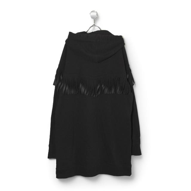 【中古】Martin Margiela 1 マルタンマルジェラ 1 FRINGED DETAIL HOODY M BLACK ブラック S51GU0052 /●☆_1
