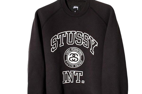【中古】2024FW Stussy ステューシー Overlock Varsity Raglan Crew M Black ブラック 118564 /● メンズ_2
