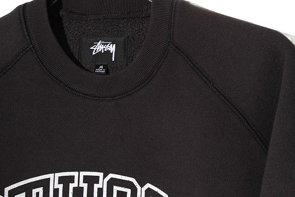 【中古】2024FW Stussy ステューシー Overlock Varsity Raglan Crew M Black ブラック 118564 /● メンズ_3