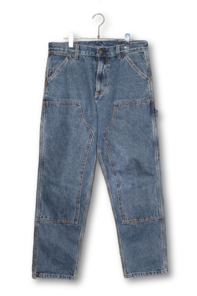 【中古】carhartt カーハート WIP DOUBLE KNEE PANT ダブルニー デニム パンツ 32×32 INDIGO インディゴ