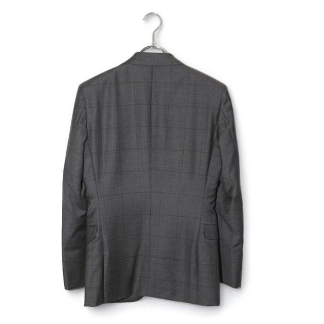 【中古】トゥモローランド Ermenegildo Zegna ゼニア社製 チェック 2B シングルスーツ セットアップ_1