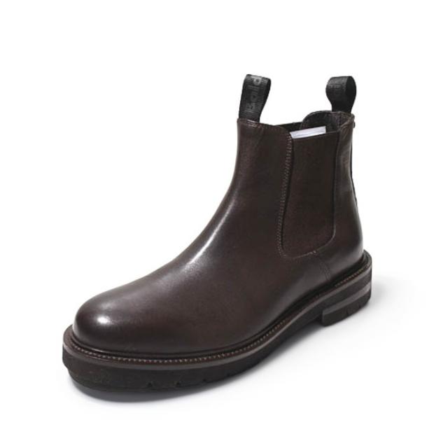 【中古】25cm BALDININI バルディニーニ レザー サイドゴアブーツ 40 BROWN ブラウン 4U3C729ITE3000 /◆ メンズ