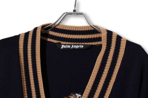 【中古】PALM ANGELS ベア・インターシャ・ニット・カーディガン S Navy ネイビー PMHB006F21KNI001 /● メンズ_2