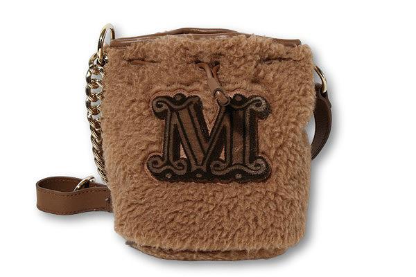 【中古】MAX MARA マックスマーラ テディベア チェーン ショルダーバッグ beige ベージュ /● レディース