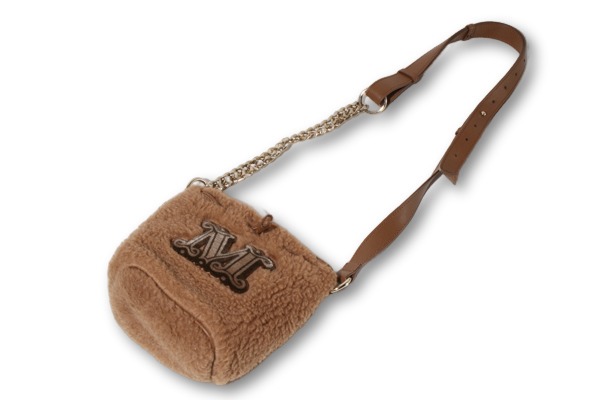 【中古】MAX MARA マックスマーラ テディベア チェーン ショルダーバッグ beige ベージュ /● レディース_2
