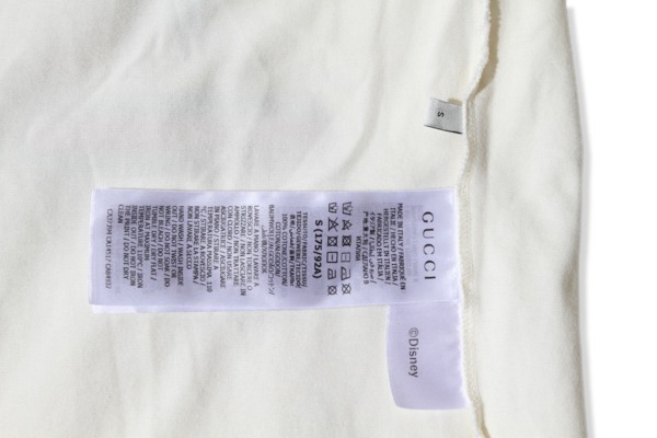 【中古】GUCCI × Diseny グッチ ディズニー Mickey Print Tee ミッキーマウス プリント Tシャツ S アイボリー/●_3