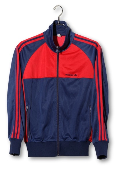 【中古】adidas アディダス 70's Vintage トラックジャージ ジャケット 40 RED NAVY レッド ネイビー /● メンズ