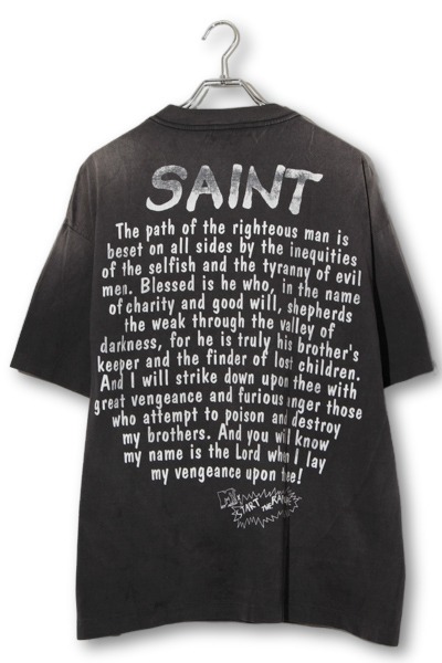 【中古】未使用品 2025SS SAINTMICHAEL SAINT Mxxxxxx RAPTURE SS TEE ラプチャー S/S Tシャツ XL BLACK_1
