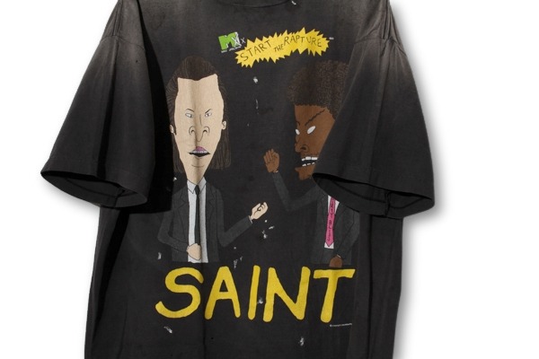 【中古】未使用品 2025SS SAINTMICHAEL SAINT Mxxxxxx RAPTURE SS TEE ラプチャー S/S Tシャツ XL BLACK_2