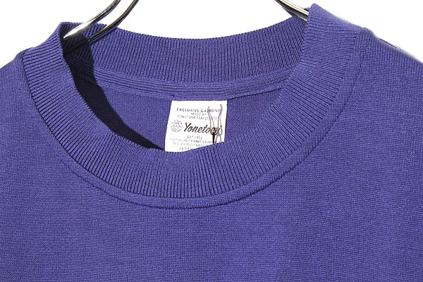 【中古】未使用品 Yonetomi ヨネトミ SILK KNIT TEE SHORT SLEEVE シルク100％ 半袖 ニット 2 パープル 95-242-024