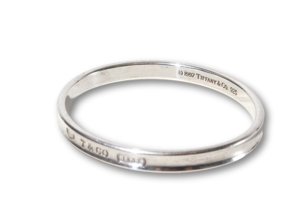 【中古】TIFFANY & CO. ティファニー 1837 ナローカフ Sv925 バングル Silver シルバー /● レディース