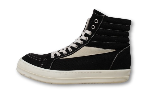 【中古】27cm DRKSHDW ダークシャドウ VINTAGE HIGH SNEAKS 42 BLACK/MILK/MILK DU02D2810 イタリア製 /● メンズ