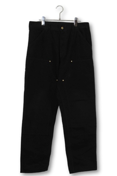 【中古】carhartt カーハート DOUBLE KNEE PANT ダブルニーパンツ 32×32 BLACK ブラック IO31501 /● メンズ