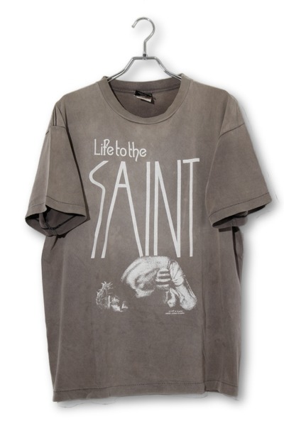 【中古】2022SS SAINTMICHAEL SAINT Mxxxxxx セントマイケル S/S T-Shirt LttS ロゴプリント カットソー L