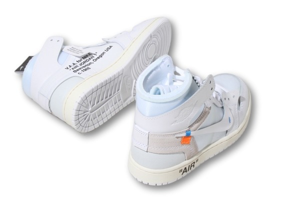 【中古】26cm 未使用品 NIKE Virgil Abloh Archive (V.A.A.) Air Jordan 1 Retro High OG "Alaska" US8 "アラスカ"_2