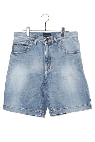 【中古】DESCENDANT ディセンダント HAMPTON DENIM SHORTS 加工 デニムショート パンツ ショーツ 2 BLUE ブルー 