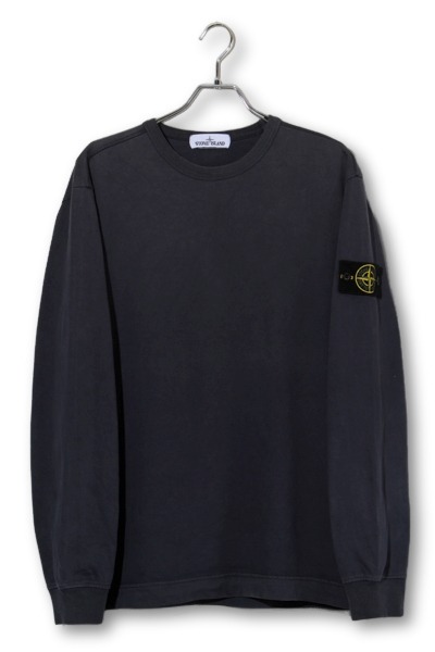 【中古】STONE ISLAND ストーンアイランド ヘビーウェイトコットンクルーネック L/S カットソー Tシャツ L