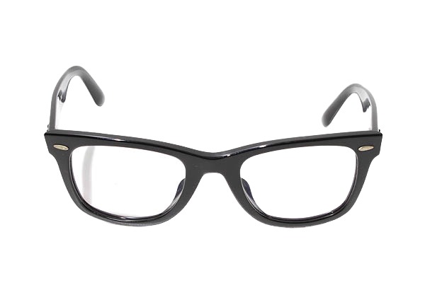 【中古】RAY BAN レイバン WAYFARER ウェイファーラー サングラス メガネ 眼鏡 アイウェア 52□22 150 RB2140F 度入り_1