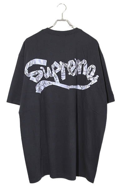 【中古】2025SS SUPREME シュプリーム Tape Tee テープ 半袖Tシャツ カットソー XXL NAVY ネイビー /● メンズ