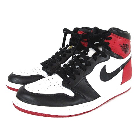 中古 ナイキ Nike Air Jordan 1 Retro High Og Black Toe つま黒 エアジョーダン スニーカー 31 0 黒 赤 白の通販はau Pay マーケット ブランド古着のベクトル