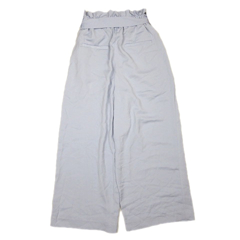 中古 ロペピクニック Rope Picnic ワイドパンツ アンクル丈 フレア リボン 38 水色系 22 5 レディースの通販はau Pay マーケット ブランド古着のベクトル