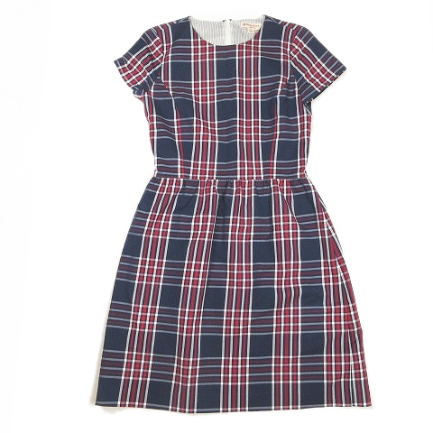 中古 ブルックスブラザーズ Brooks Brothers チェック 半袖 ハーフ ワンピース プルオーバ カットソー ひざ丈 2の通販はau Pay マーケット ブランド古着のベクトル