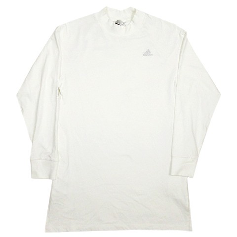 中古 アディダス Adidas Tシャツ 長袖 ボトルネック プリント ワンポイント ロゴ カットソー S 白 ホワイト 12 8の通販はau Pay マーケット ブランド古着のベクトル