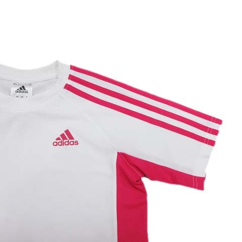 中古 アディダス Adidas Tシャツ カットソー ロゴ ライン 150 白 ピンク 23 8 キッズの通販はau Pay マーケット ブランド古着のベクトル