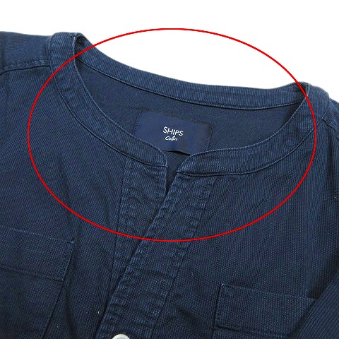 中古 シップス Ships Colors ワンピース 長袖 スリットネック ハーフ プルオーバー カットソー ネイビー 7 4の通販はau Pay マーケット ブランド古着のベクトル