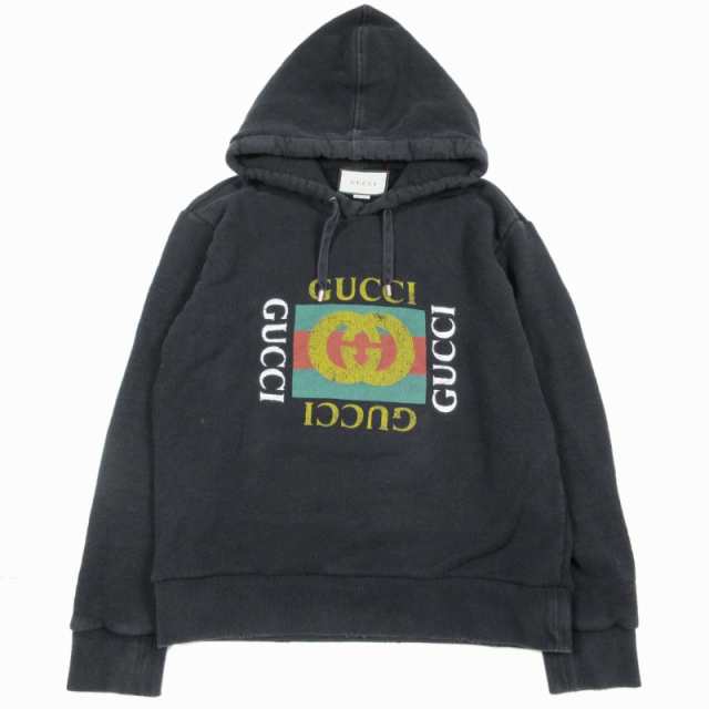 中古】18SS グッチ GUCCI ヴィンテージ加工 オールドロゴ プリント ...