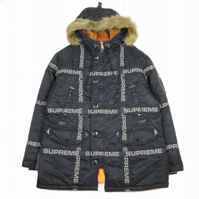 中古】美品 18AW シュプリーム SUPREME LOGO N-3B ロゴテープ