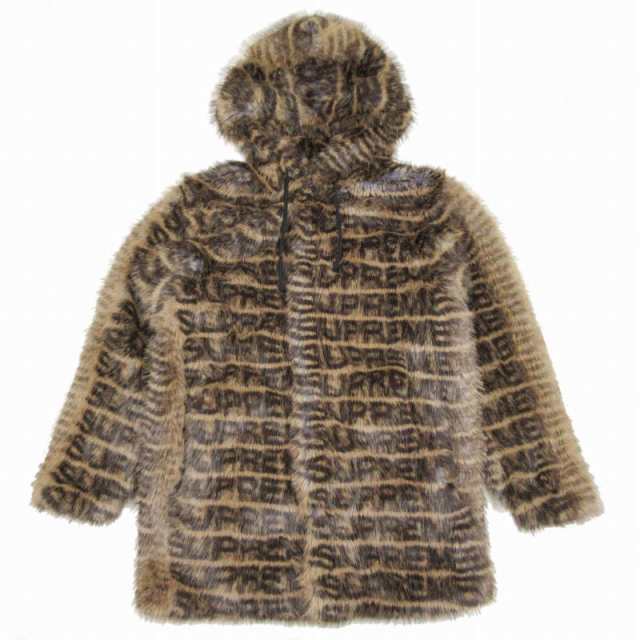 美品 22SS シュプリーム SUPREME Faux Fur Hooded Coat フェイク