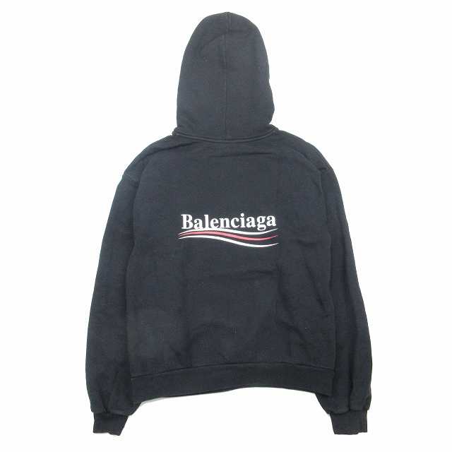 中古】美品 17AW バレンシアガ BALENCIAGA キャンペーンロゴ オーバー