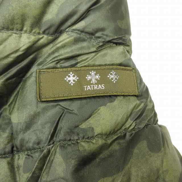 中古】美品 タトラス TATRAS SINUOSO 迷彩 カモ リバーシブル ダウン