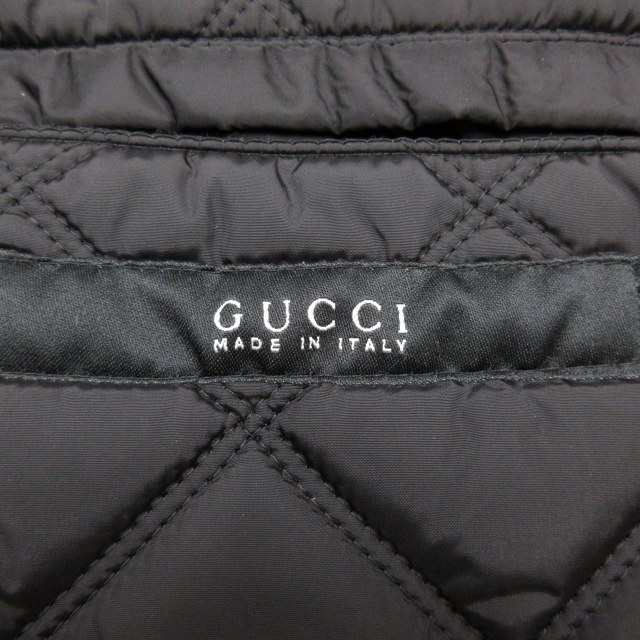 【中古】グッチ GUCCI スエード レザー スイッチング キルティング ボンバー ジャケット HK8/M189｜au PAY マーケット