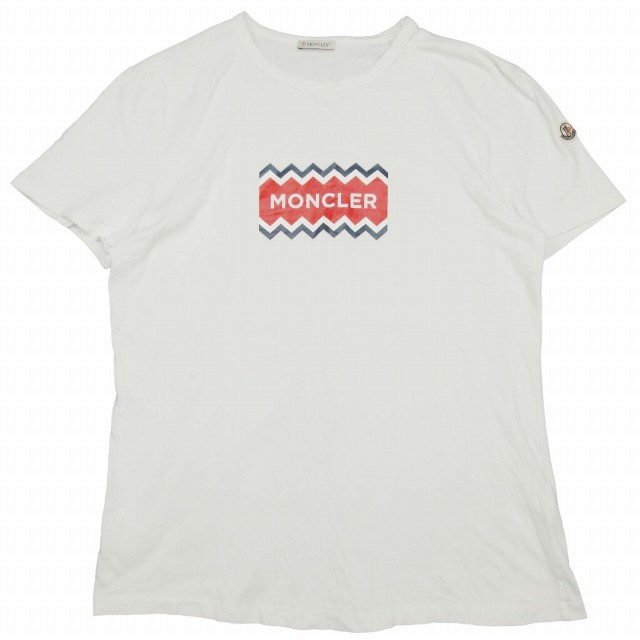 中古】19SS モンクレール MONCLER MAGLIA T-SHIRT プリント Tシャツ