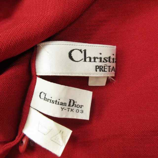 【中古】クリスチャンディオール プレタポルテ Christian Dior PRET-A-PORTER リボン ブラウス 長袖 ボウタイ｜au PAY  マーケット