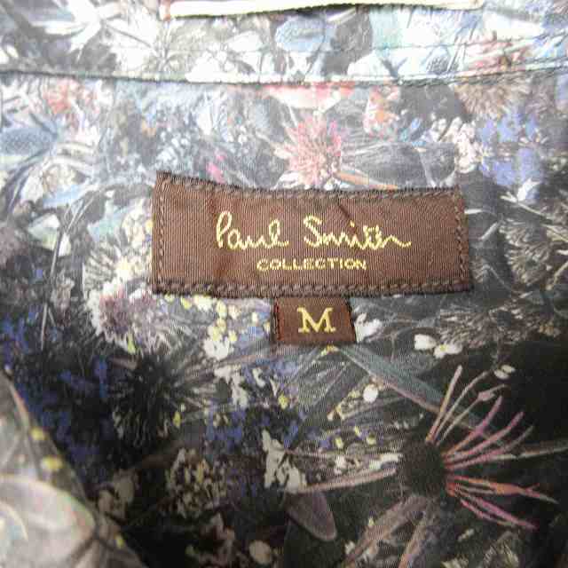 【中古】美品 ポールスミスコレクション PAUL SMITH COLLECTION フローラル フラワープリント シャツ 長袖 花柄｜au PAY  マーケット