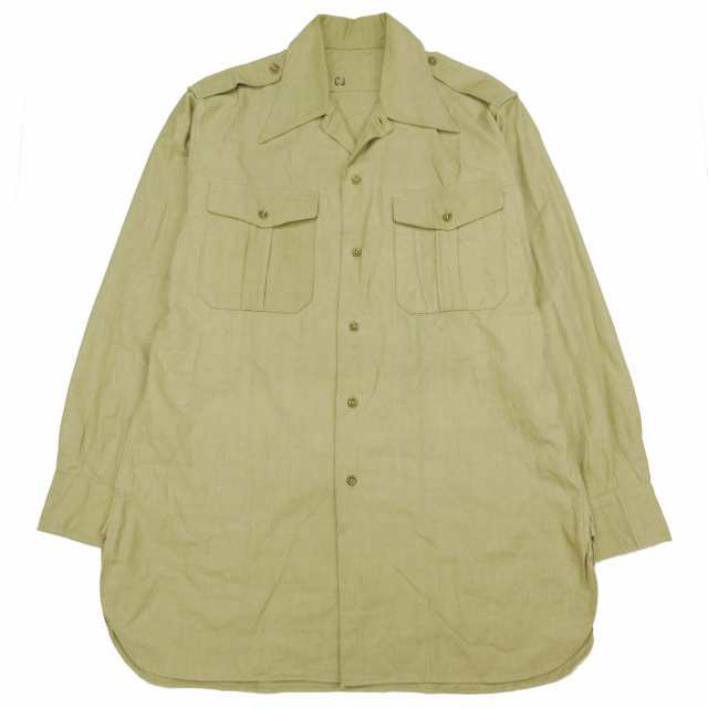 中古】50s FRENCH ARMY M-47 CHINO SHIRTS ヴィンテージ フランス軍