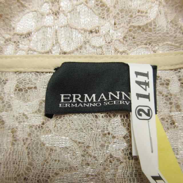 中古】美品 エルマノシェルビーノ ERMANNO SCERVINO オーバーレース