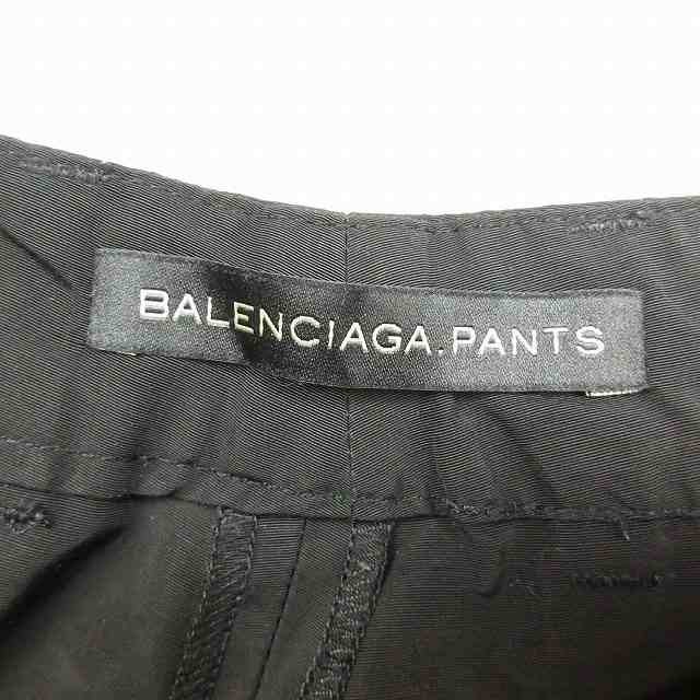 中古】美品 バレンシアガ BALENCIAGA ナイロン × コットン ストレート