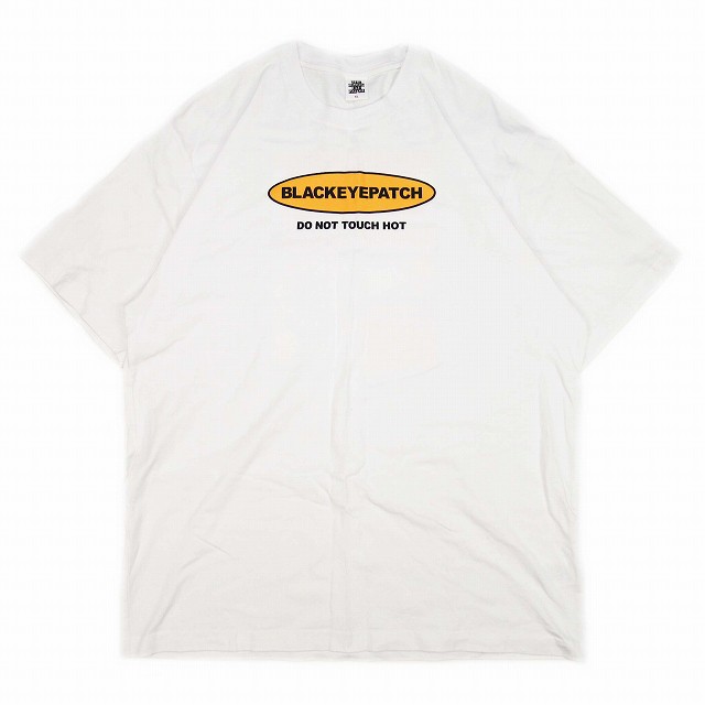 中古】ブラックアイパッチ DO NOT TOUCH HOT Tシャツ ロゴ プリント