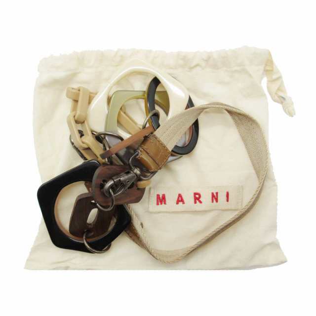 中古】マルニ MARNI リング サークル モチーフ チェーン ネックレス