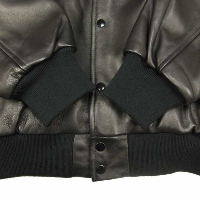 中古】未使用品 22AW ケボズ keboz LEATHER VARSITY JACKET ラム