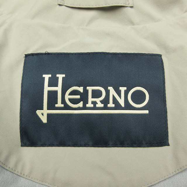 中古】ヘルノ HERNO ラミネート加工 ゴム引き ステンカラー ...