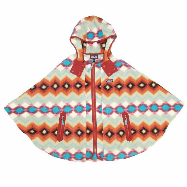 【中古】美品 16aw パタゴニア Light Weight Synchilla Poncho シンチラ フリース ポンチョ フーディー  オルテガ｜au PAY マーケット